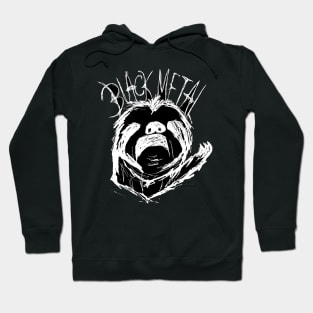 Dark and Gritty Black Metal Sloth Meme Hoodie